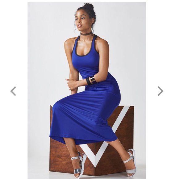 NWT Fabletics Mosa Maxi Dress - Picture 2 of 5
